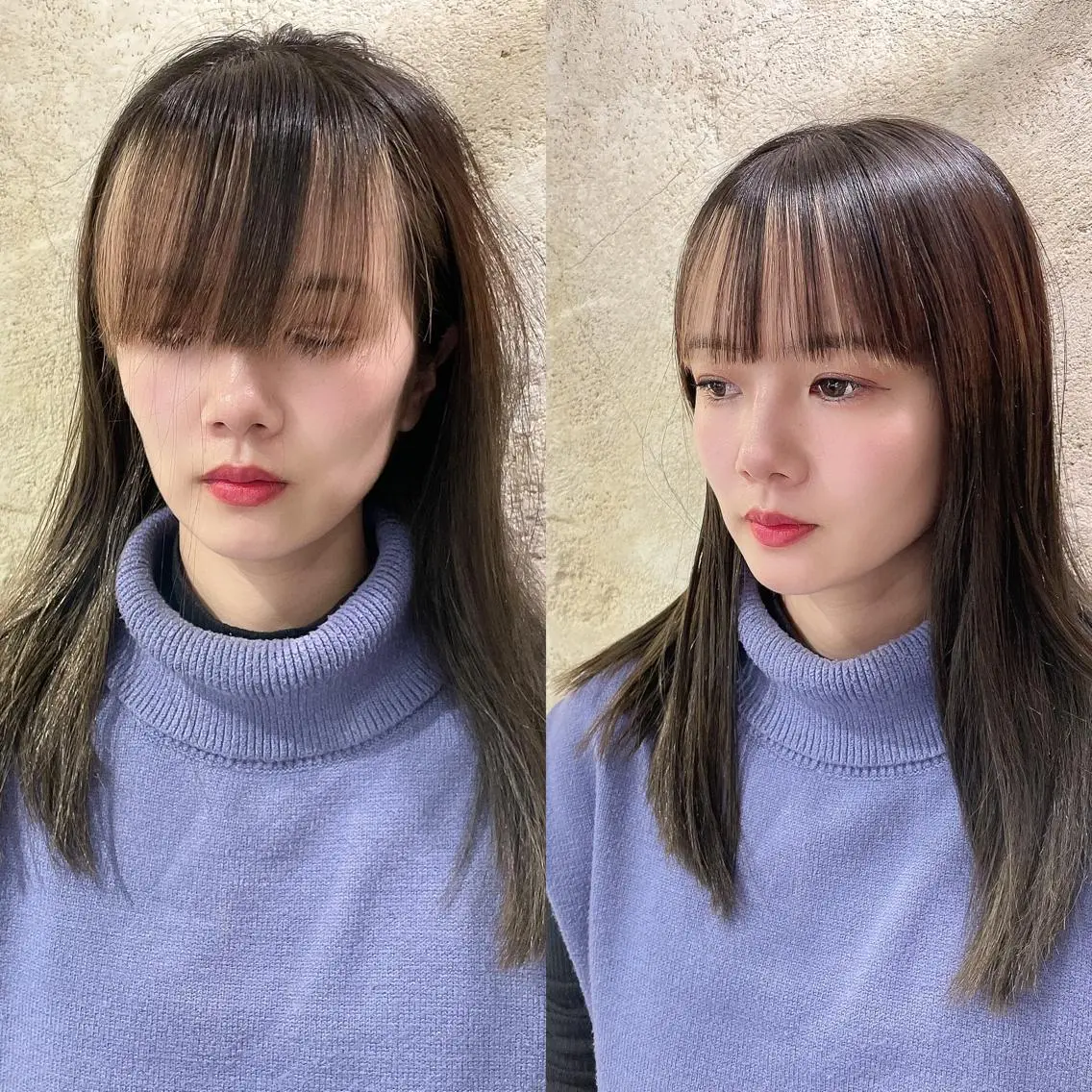 セミロング セキネ シュウヘイのヘアスタイル