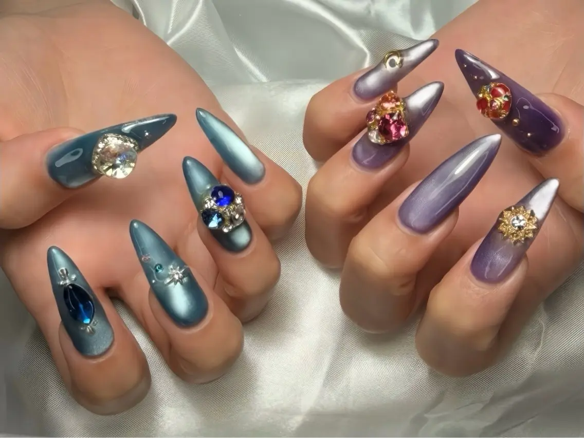 ネイル べっ甲ネイル チークネイル フラッシュネイル フラワーネイル フットネイル ハンドネイル Rin Nail Shinokuboのネイルデザイン