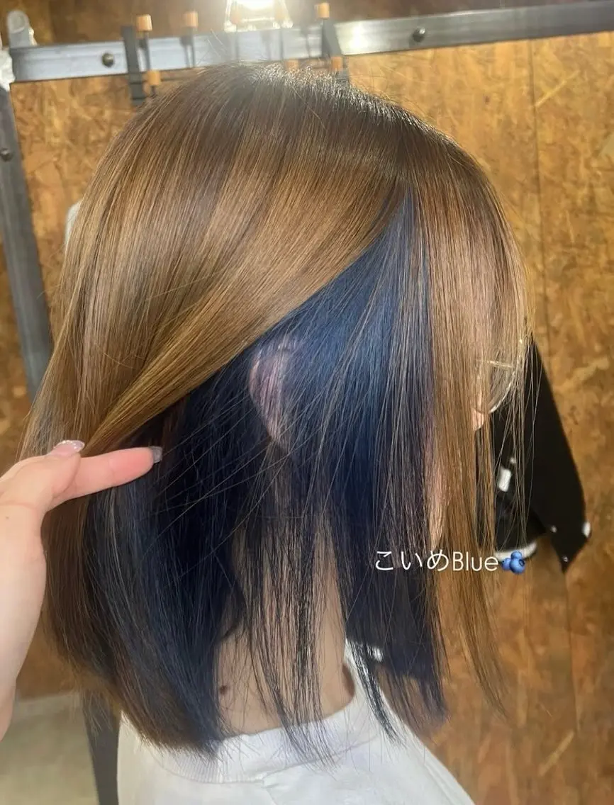 ミディアム カラー ベージュカラー ブリーチ ブルーカラー ダブルカラー グラデーションカラー 🫟Blanco🫟 Color&Careのヘアスタイル