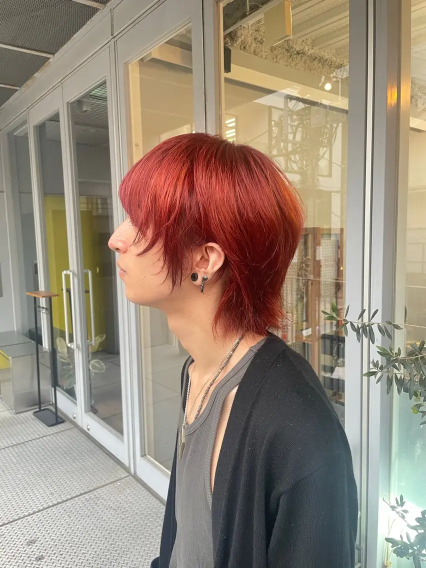ミディアム カラー メンズ SHO 👻原宿 /艶カラーのヘアスタイル