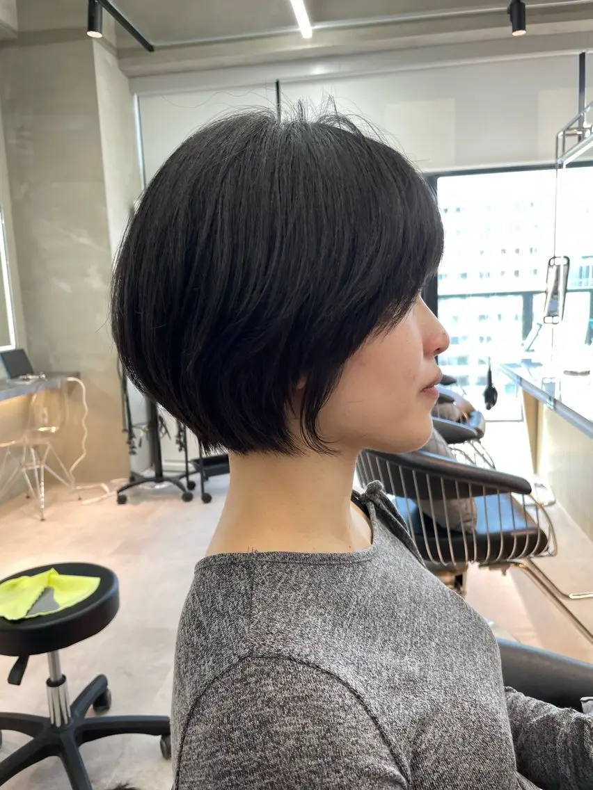 ショート 🌟透明感カラー× 小顔カット いっせいのヘアスタイル