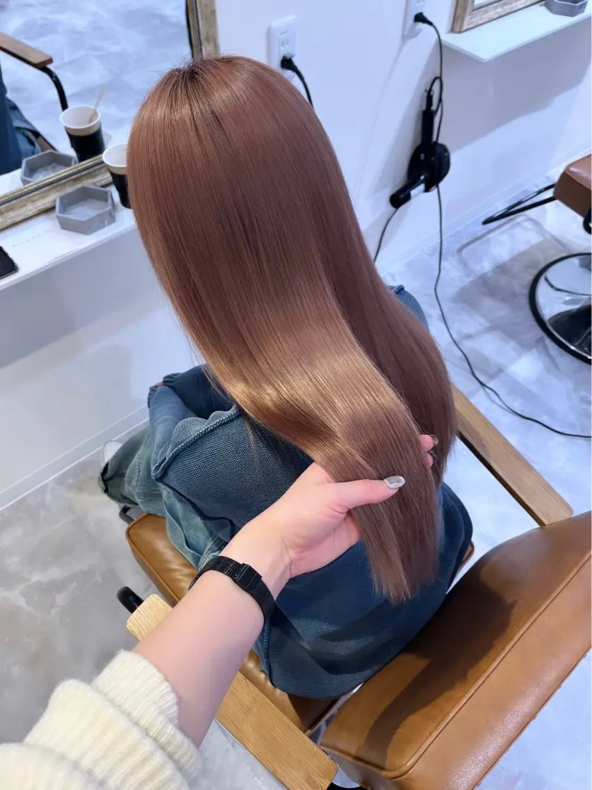 ❥︎ ミニモ限定 ❥︎ 【 Wカラー 】ケアブリーチ + 透明感カラー + リペアトリートメント🌸の写真