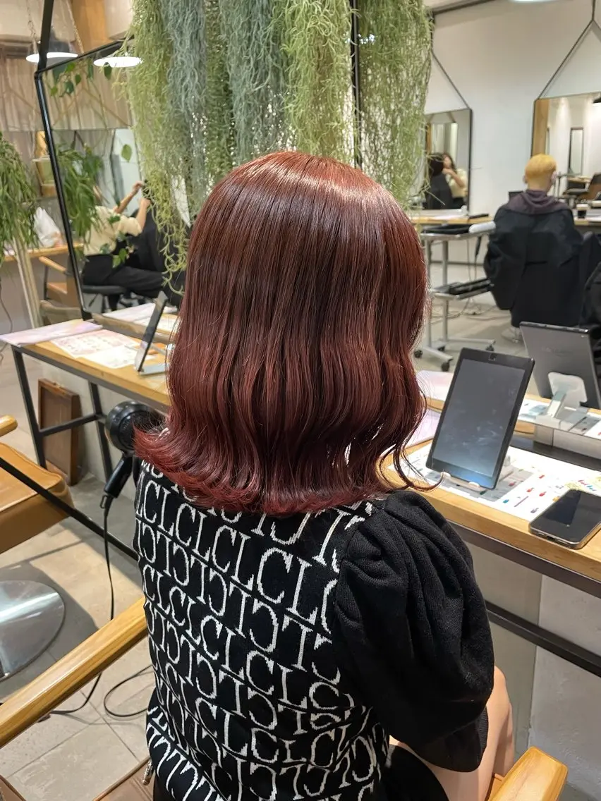 ミディアム 盛れる透明感カラー・ momokaのヘアスタイル