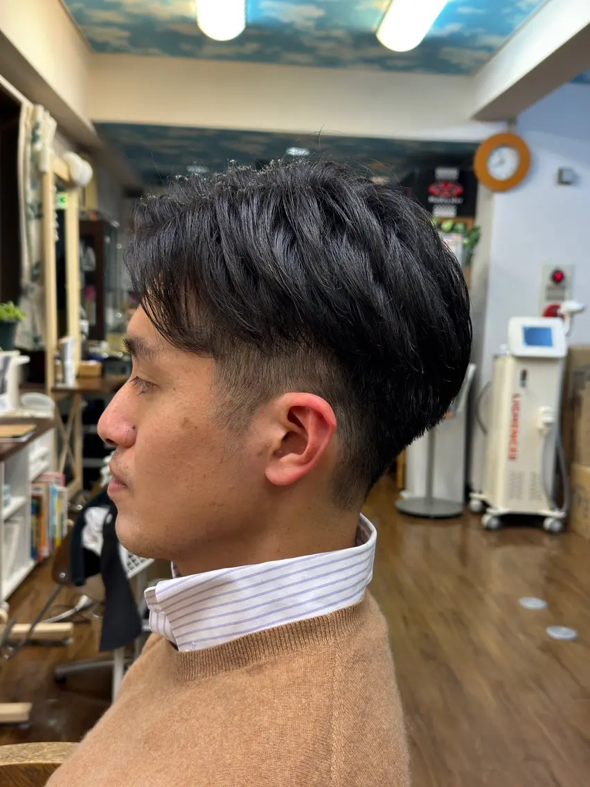 ミディアム メンズ 川久保 貴章のヘアスタイル