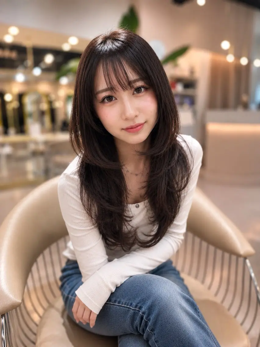 ロング レイヤーカット レイヤー 翔のヘアスタイル