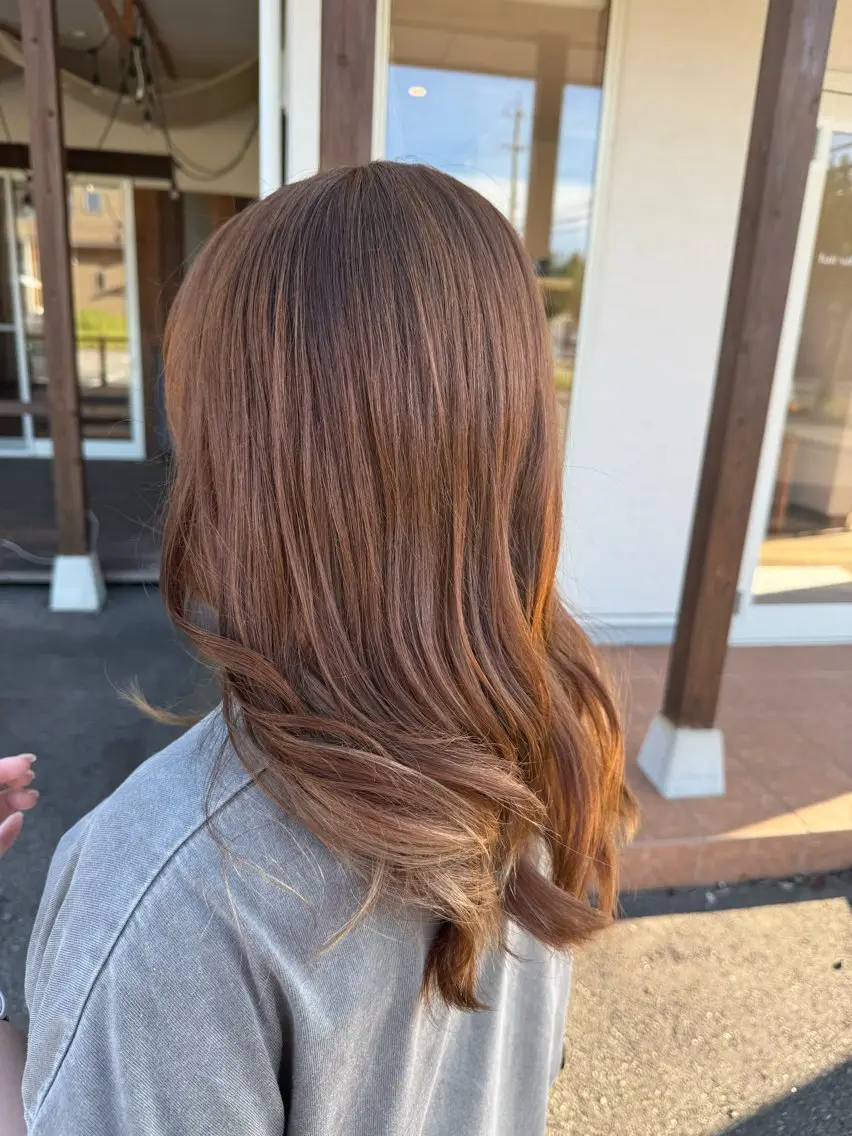カラー ヘアカラー タガミ リンカのヘアスタイル