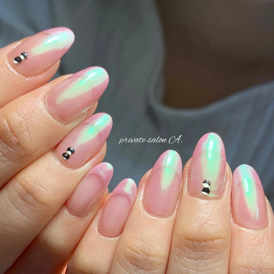 ネイル フレンチネイル ピンク richeri beautyのネイルデザイン