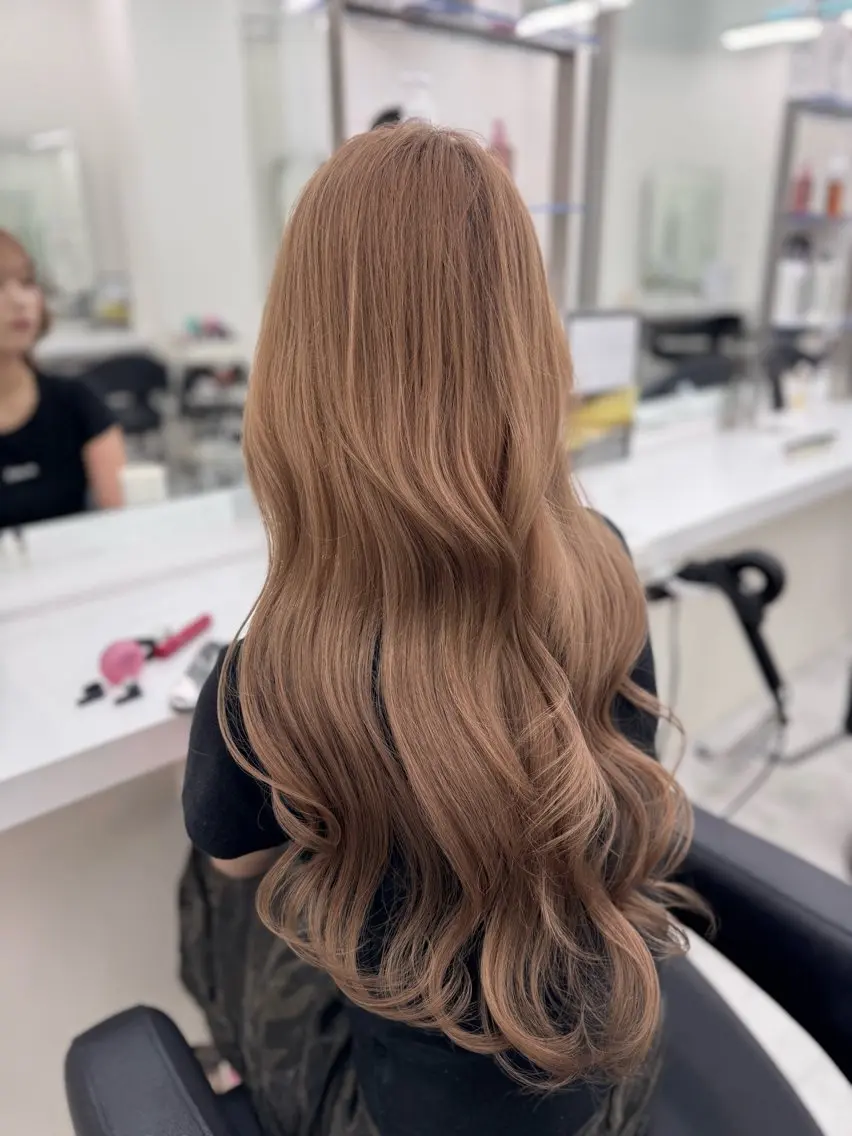 ロング カラー ヘアカラー トリートメント 🪽天神/うる艶 /トレンドヘア🪽のヘアスタイル
