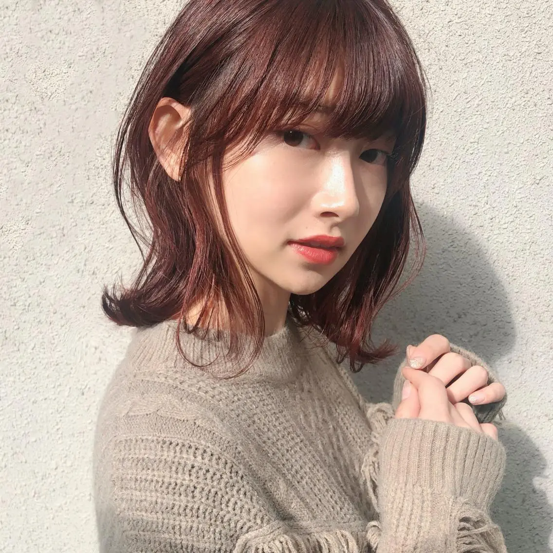 ミディアム カラー ヘアアレンジ KONOMI スタイリストのヘアスタイル