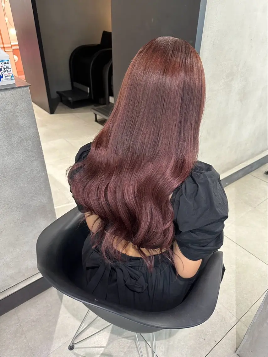 ロング カラー ブリーチ ダブルカラー ブリーチなしカラー ヘアカラー 大阪 / ハイトーン/エクステのヘアスタイル