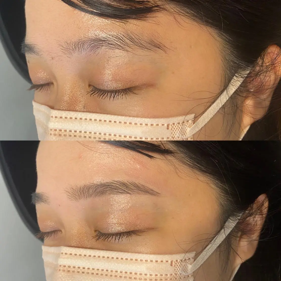 アイブロウ ワックス脱毛 眉カット pep natsumiのヘアスタイル