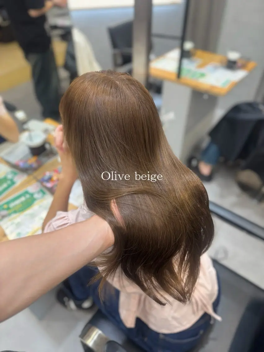 ロング カラー ケアカラー 宮本 優のヘアスタイル