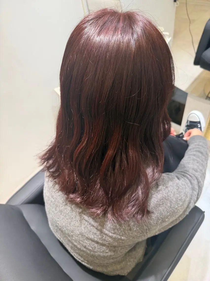 セミロング カラー カット ヘアカラー トリートメント IENA髪質改善 honokaのヘアスタイル