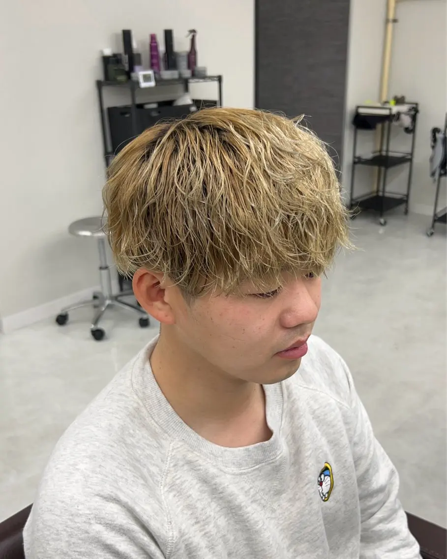 パーマ メンズ カット パーマ トリートメント ヘッドスパ ヘアセット シャドウパーマ/ メンズ/KENTAのヘアスタイル