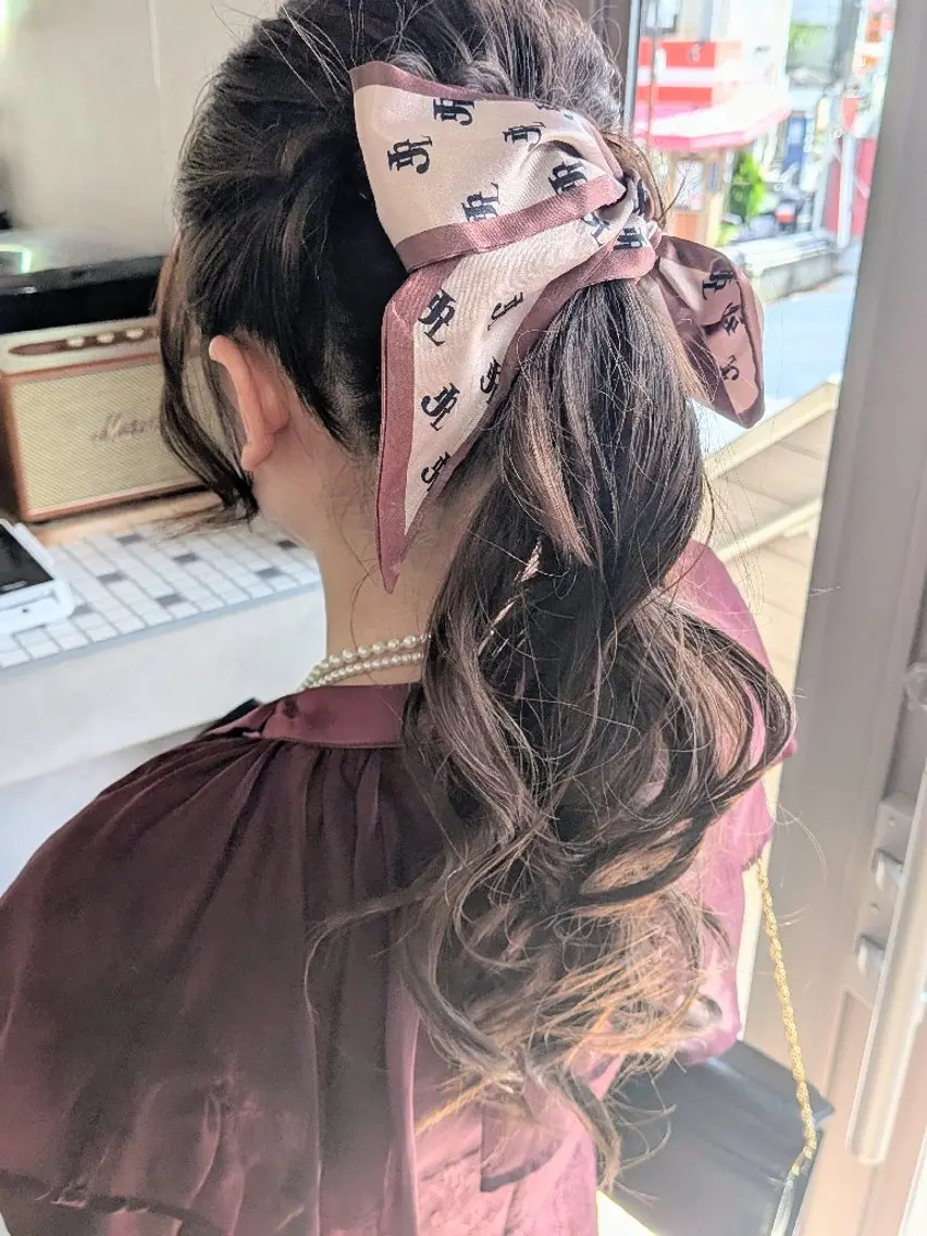 ロング ヘアアレンジ ヘアセット 🍀【脱芋】 tomoha🍀のヘアスタイル