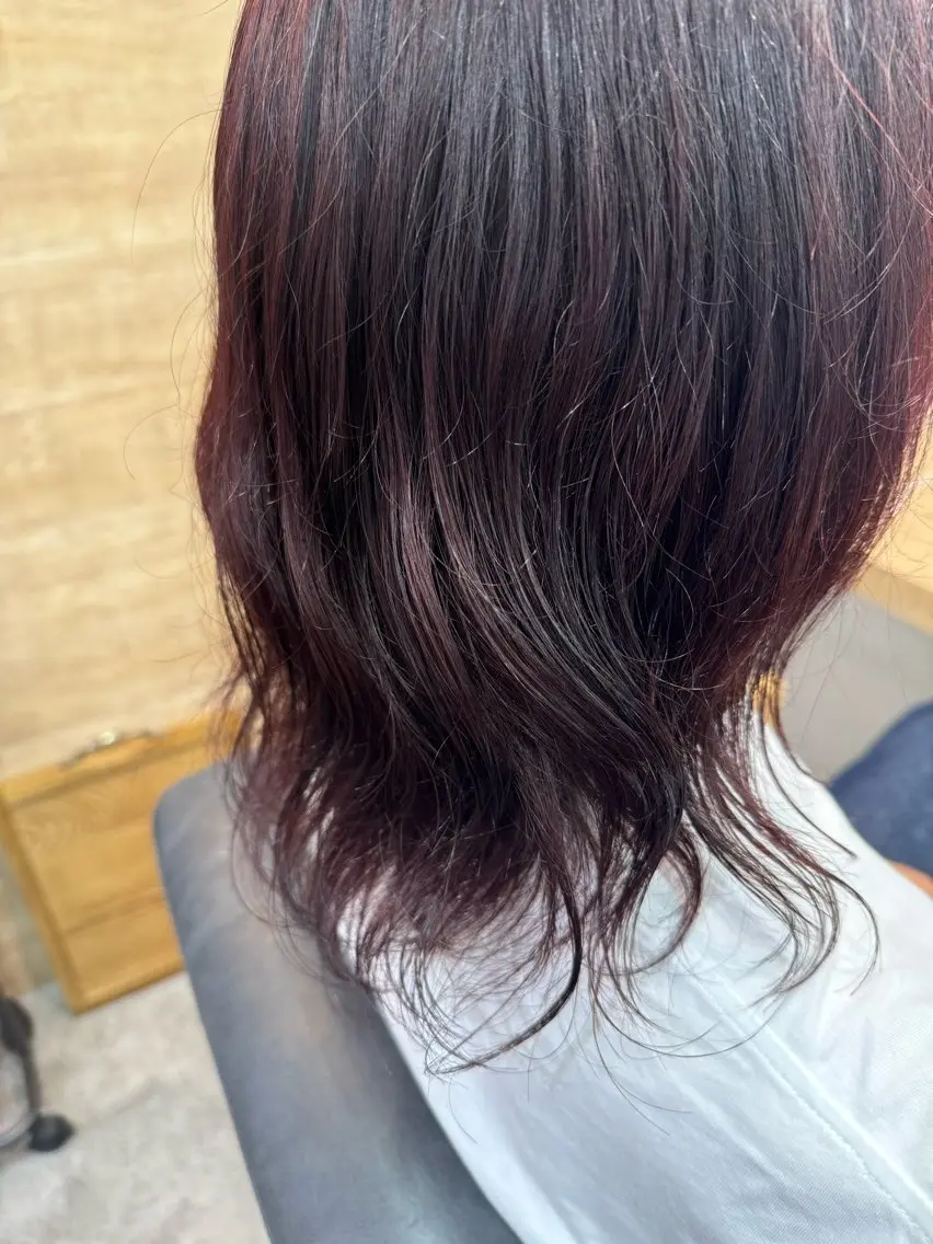 ミディアム カラー ヘアカラー トリートメント 縮毛矯正/エクステ /艶カラー/ヘアメのヘアスタイル