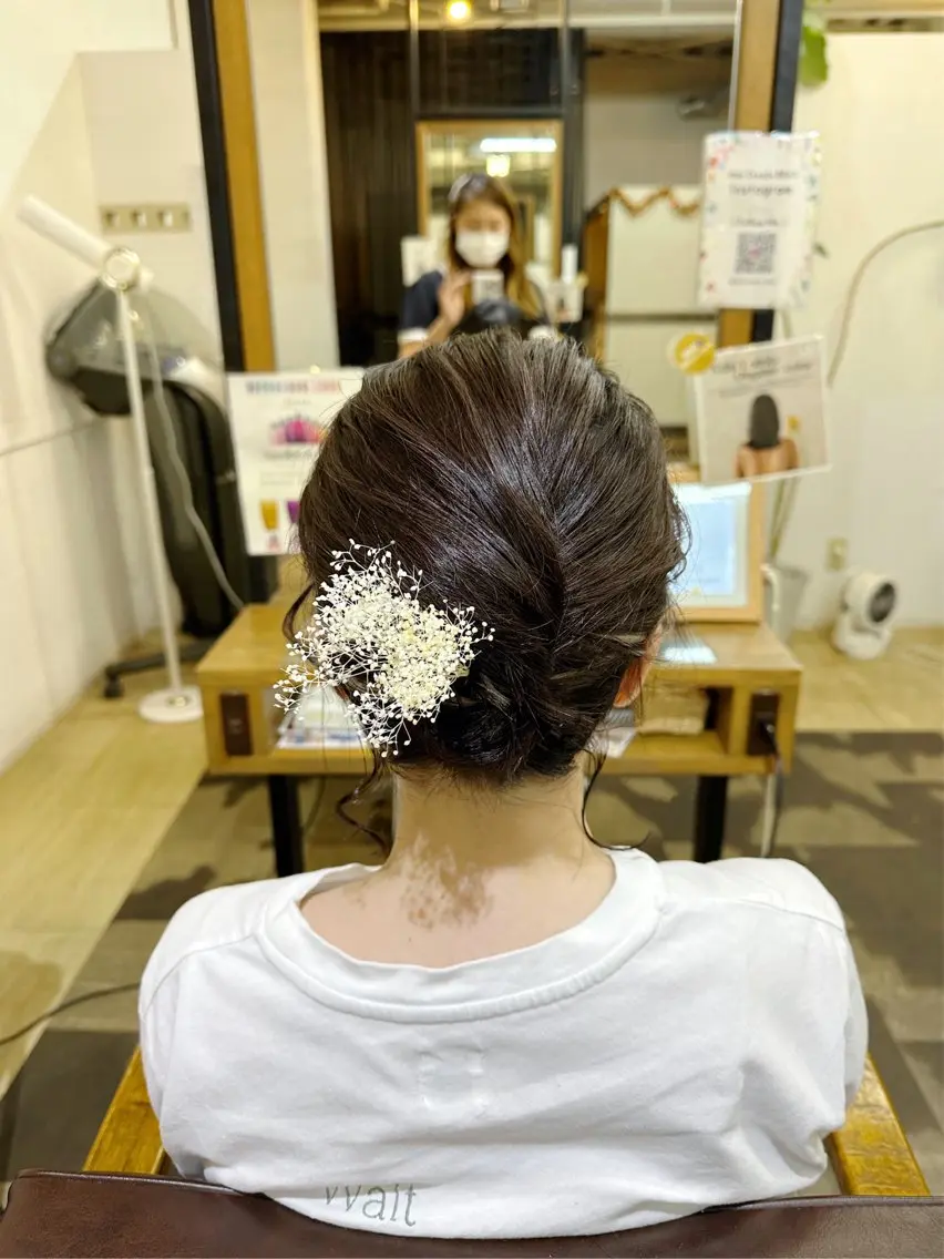 ヘアアレンジ BRAS岸和田 /質感再生/赤み消しのヘアスタイル