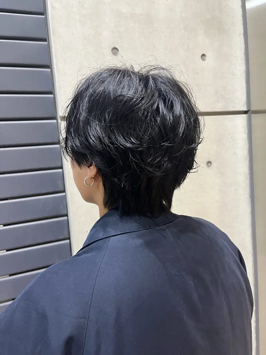 ショート パーマ ニュアンスパーマ 透明感カラー人気 ナンバーワンMIYUのヘアスタイル