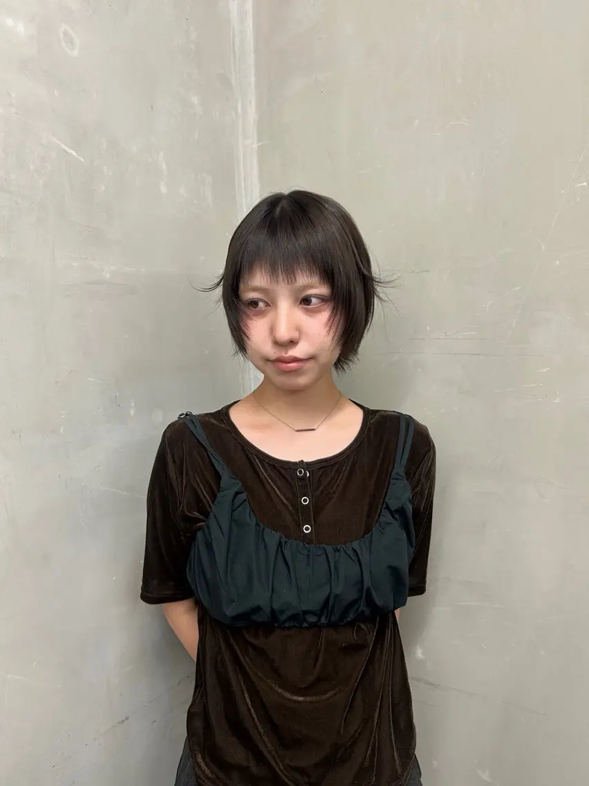 ショート カラー yuumi/透明感 艶モテカラー♡のヘアスタイル