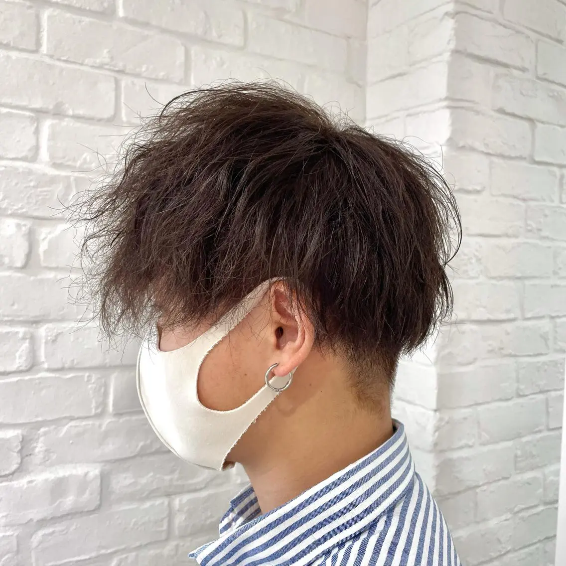 カラー メンズ 黒髪 🧸SAKI🎀 韓国レイヤーのヘアスタイル
