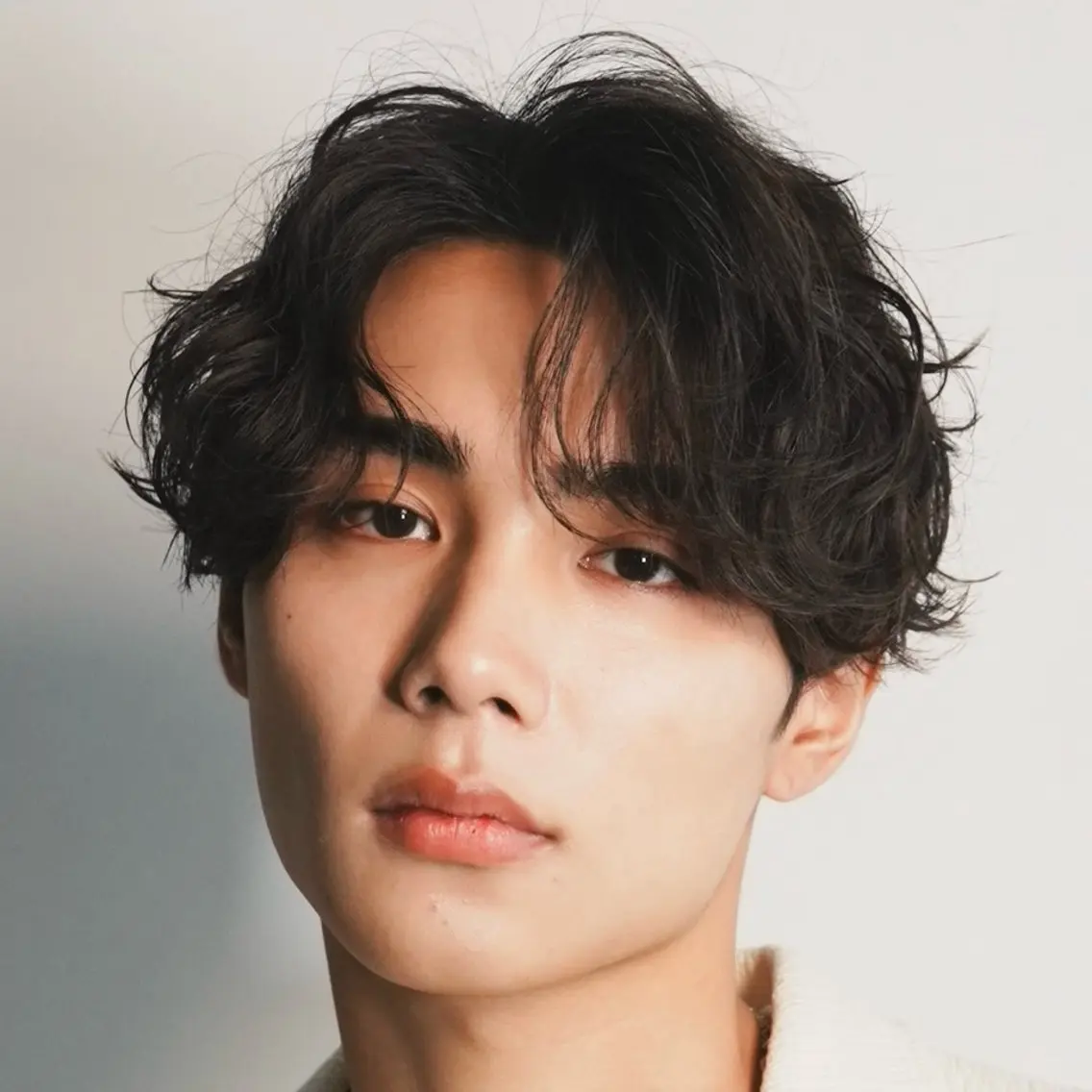 ショート パーマ メンズ 藤川 明英里のヘアスタイル
