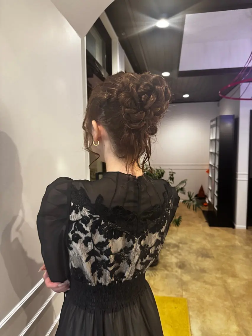 ヘアアレンジ お団子ヘア houda marinのヘアスタイル