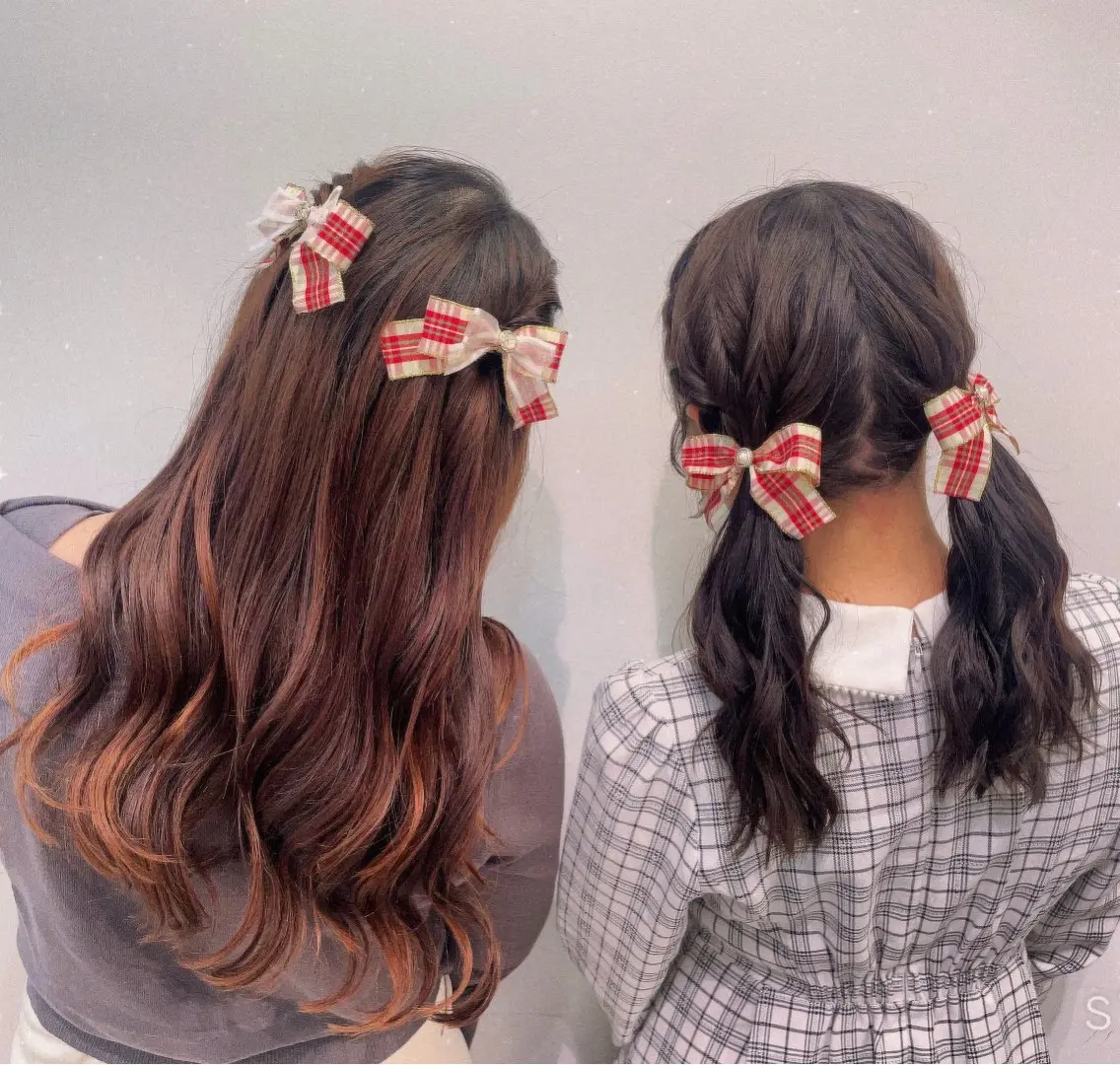 おそろい🈹ヘアセットの写真