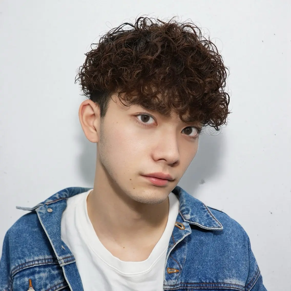 メンズカット+プードルパーマの写真