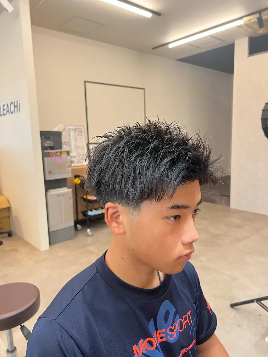 メンズ フェードカット スパイキーショート メンズ特化🪽 川島豪瑠のヘアスタイル