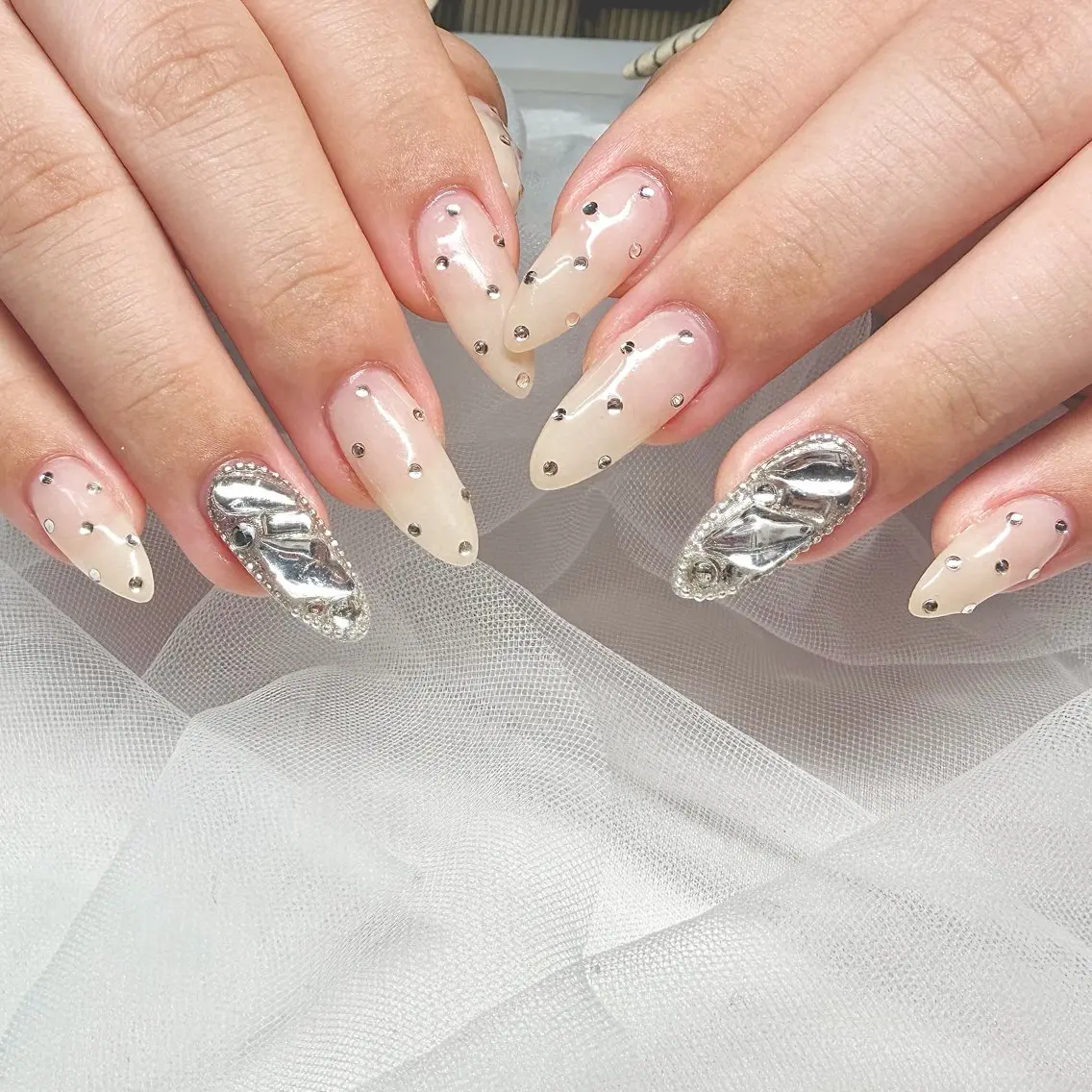 ネイル 長さ出し フラッシュネイル ジェルネイル マグネットネイル 持ち込み ハンドネイル 🌷Gemini nami🌷のネイルデザイン