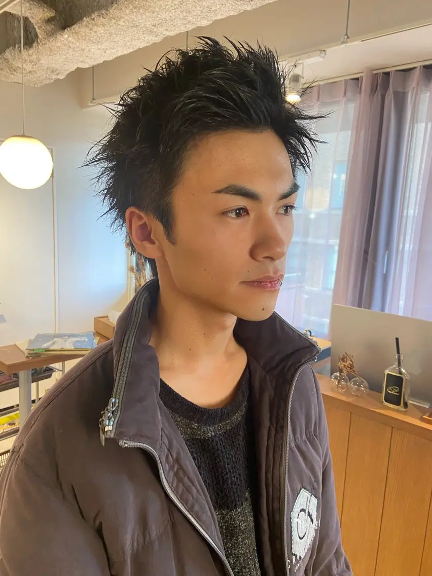 メンズ スパイキーショート 🔥メンズ特化/ 奥野心太【副店長】のヘアスタイル