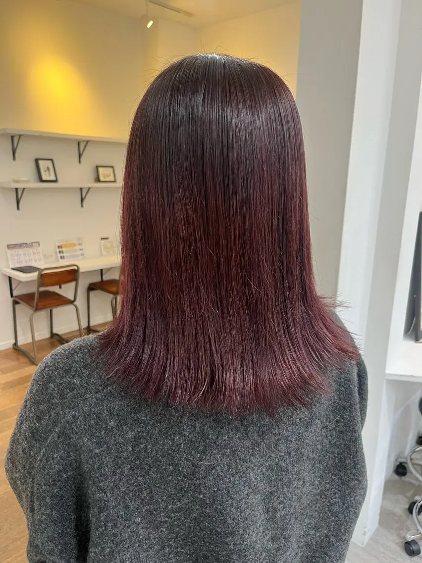 セミロング トリートメント ヘアカラー トリートメント 無料カットモデル‪✨ ✂️Nanami🌷のヘアスタイル