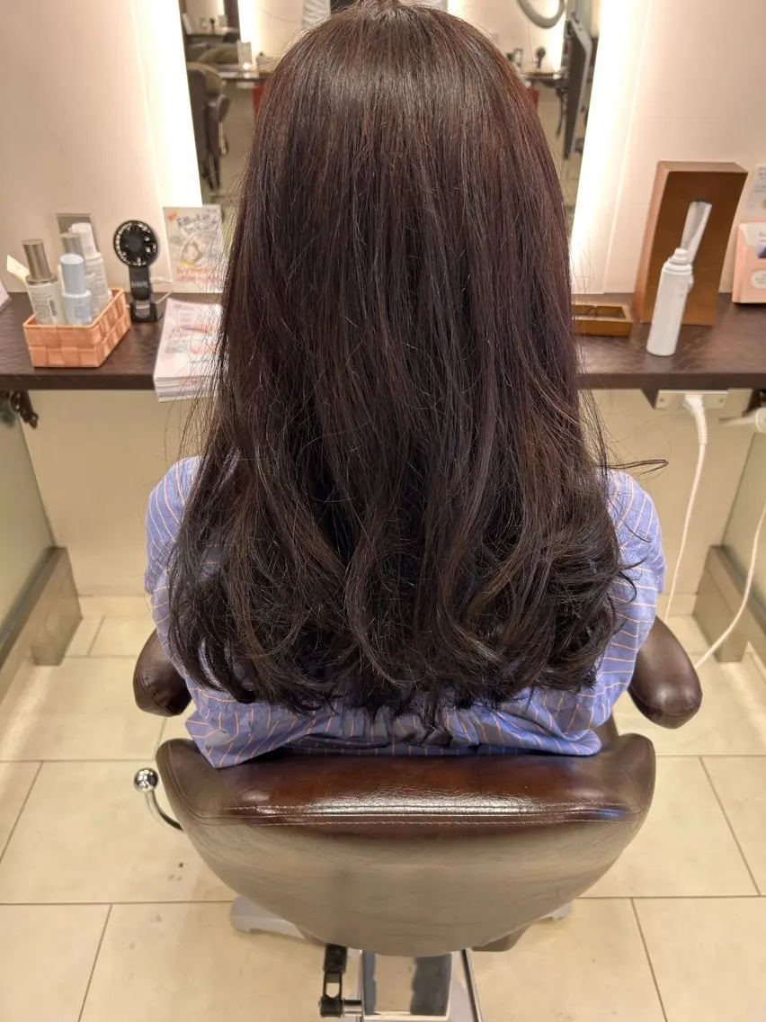 ロング カット ヘアカラー SHAPE 早坂兼斗のヘアスタイル