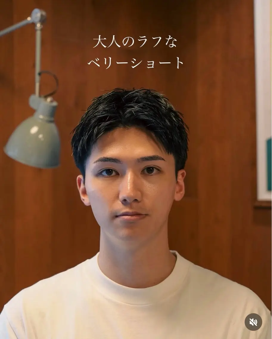 パーマ メンズ メンズショート タチカワユウキのヘアスタイル