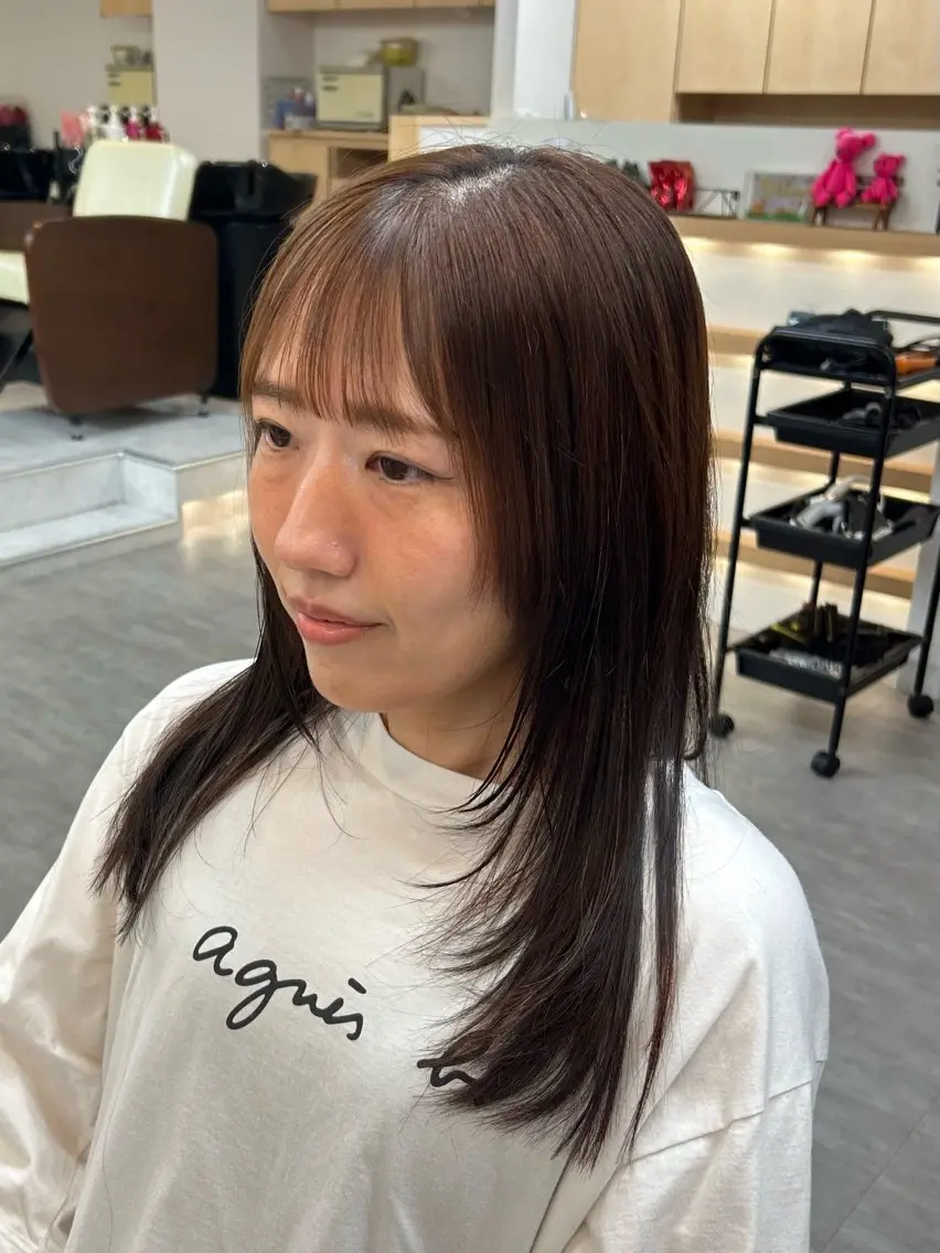 ミディアム 顔周りカット 池田 咲希のヘアスタイル