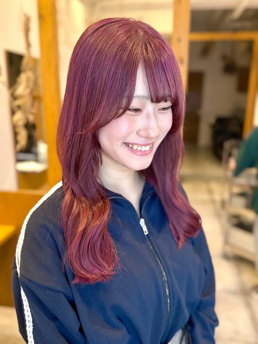 ロング カラー ‎🤍江坂 ハヤシアヤナ‎🤍のヘアスタイル