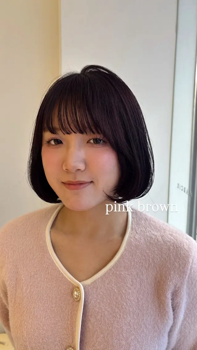ショート 韓国風ヘア mino🌼🌈 ボブ/透明感カラーのヘアスタイル