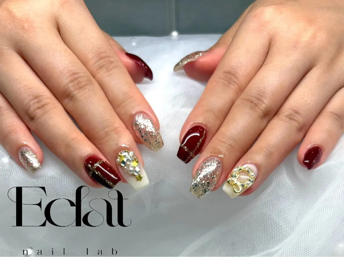 ネイル アートネイル 持ち込み ハンドネイル Eclat AIKAのネイルデザイン
