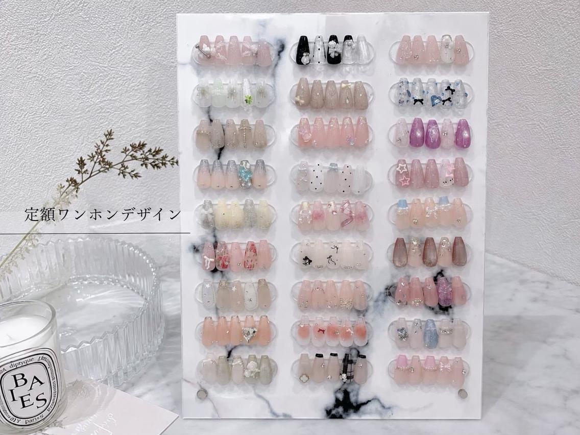 ネイル アートネイル フラッシュネイル フレンチネイル ジェルネイル ガラスフレンチ M2 BEAUTY Yukiのネイルデザイン