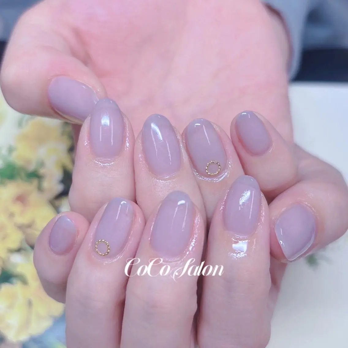 ネイル ワンカラーネイル シンプルネイル ハンドネイル CoCoSalon ネイル/まつ毛予約のネイルデザイン