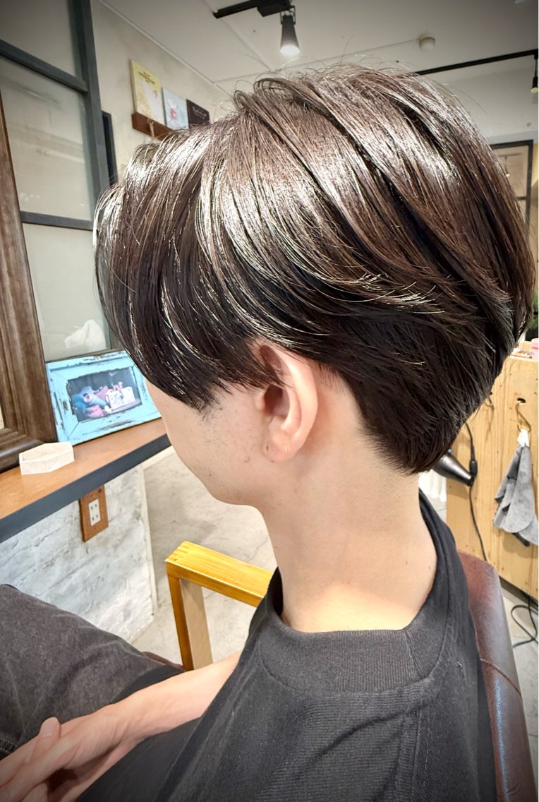 ショート パーマ メンズ カット トリートメント ヘッドスパ Calenda/ パーソナル美髪サロンのヘアスタイル