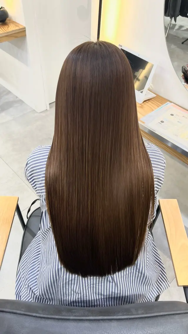 ロング 冨田 悠稀/ 髪質改善縮毛&カラーのヘアスタイル