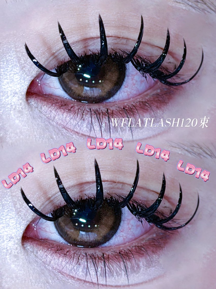 マツエク🎀 ダブルフラットラッシュ100束 🌟オフ無料🌟の写真