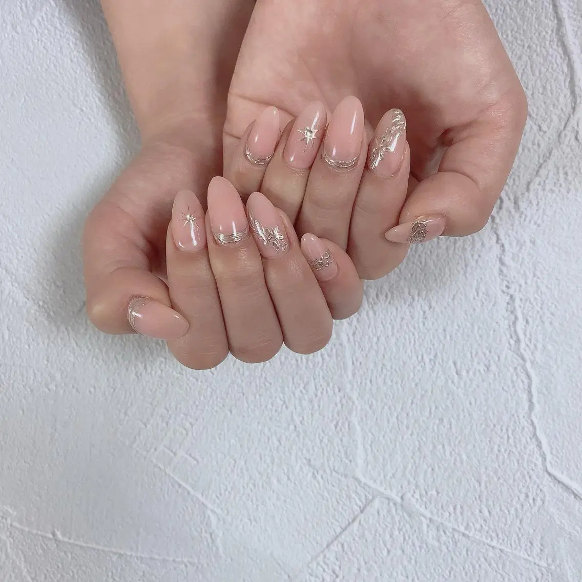 ネイル ミラーネイル ハンドネイル SOL NAILのネイルデザイン