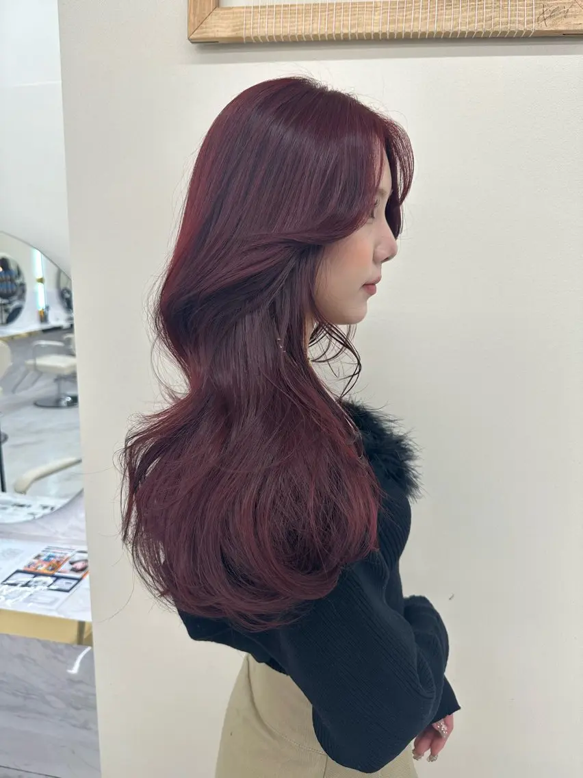 ロング カット ヘアカラー トリートメント 似合わせレイヤーカッ ト🩶瀧本美咲のヘアスタイル