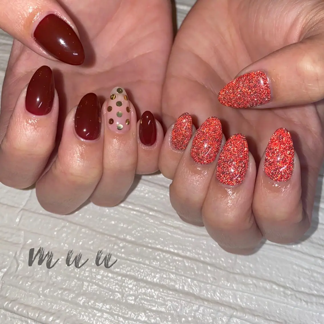 ネイル フラッシュネイル ワンカラーネイル muu nailのネイルデザイン