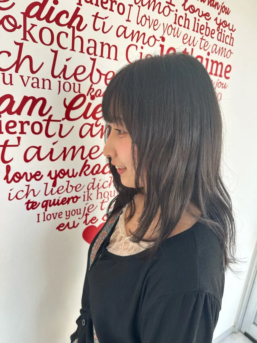 セミロング ヘアカラー トリートメント ❤️可愛いハイトーン を造る❤️AKIRAのヘアスタイル