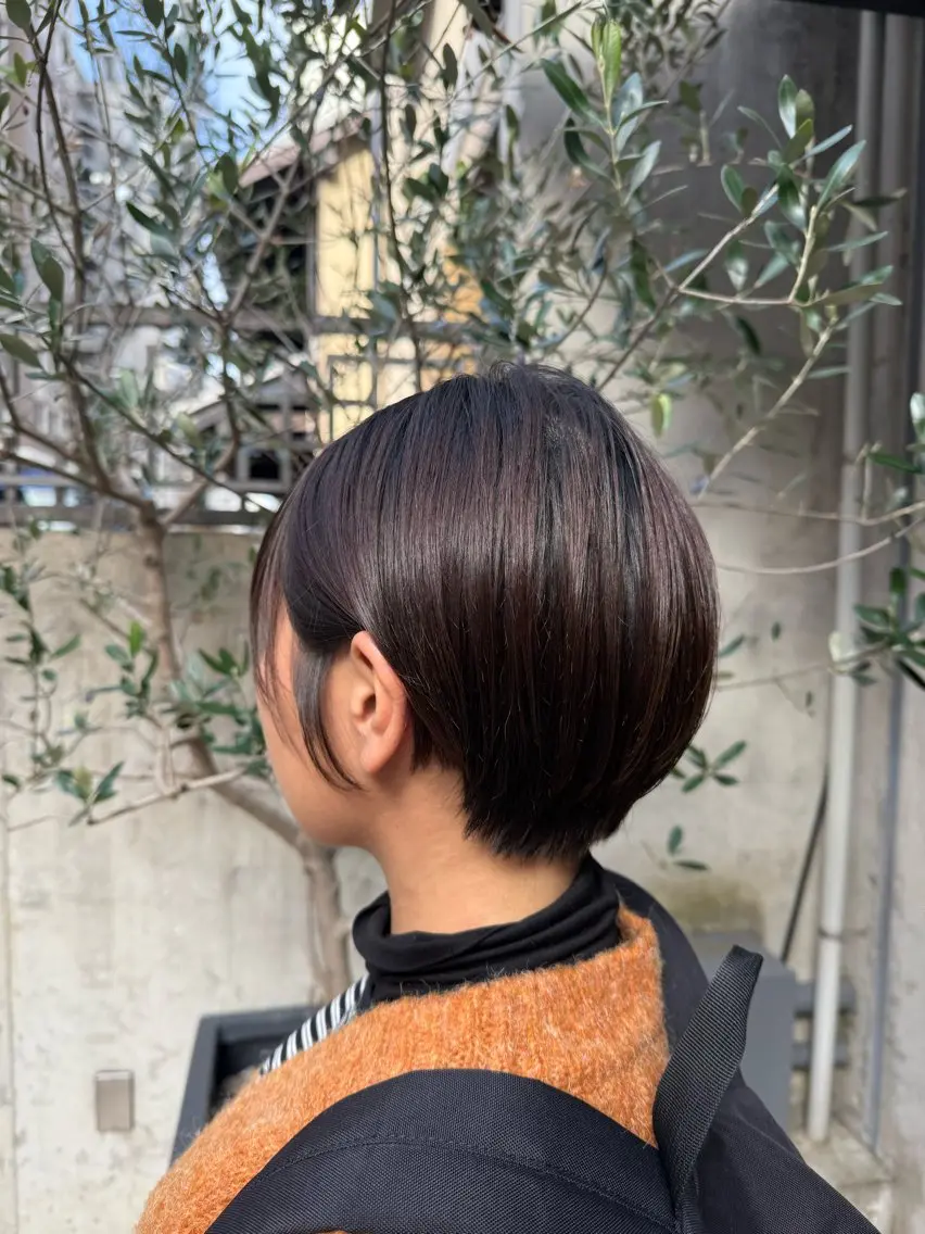 ショート ショートヘア 中野 莉早のヘアスタイル