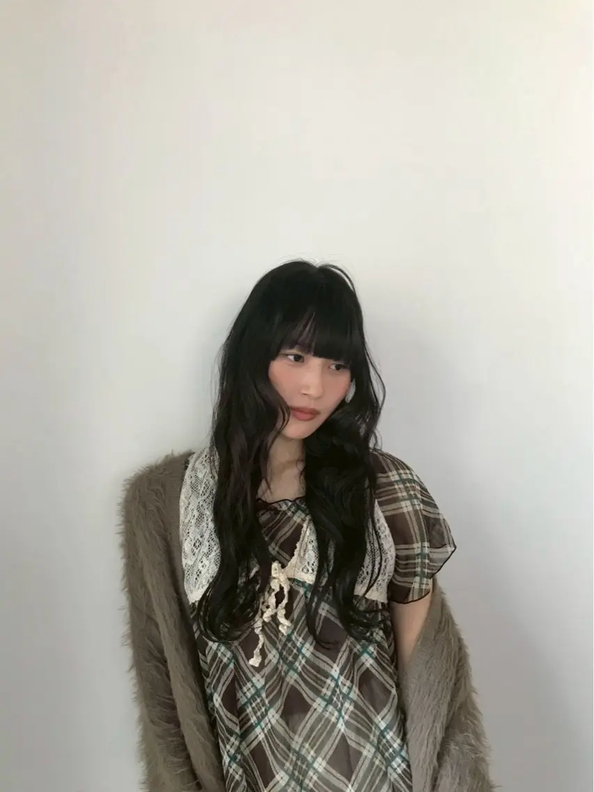 ロング カラー 上野 恵子のヘアスタイル