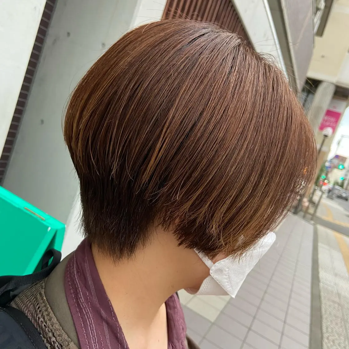ショート カラー ショートボブ ボブ ショートヘア カット ヘアカラー 💜推しインナー カラー/菊池柊真💜のヘアスタイル